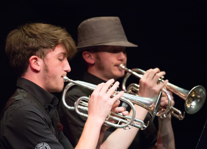 Max and Ethan Sheridan perform a trumpet duet entitled Proper Job.