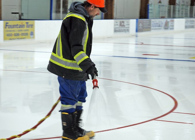 Arena ice prep