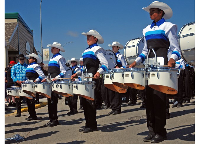  The Calgary Round-Up Band marched again in Sundre’s parade for the third year in a row.