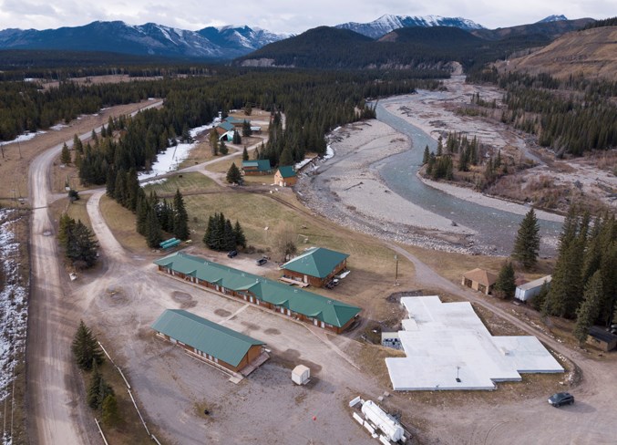  An aerial view of the facility, which is located at the site of the former Mountain Aire Lodge.