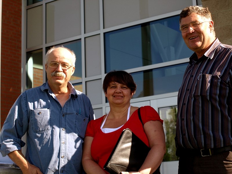 Sundre area landowners (left to right) Robin Graham