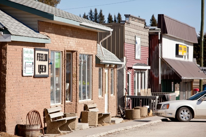 Some of the businesses along the main street in Cremona.
