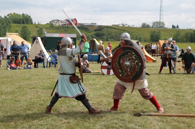 Sons of Fenrir Vikings members put on several fierce battles during the annual Days of Yore family-fun festival in Didsbury.
