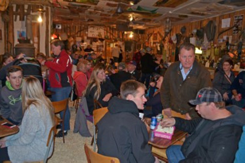 Pizza Night at Rowley&#8217;s Sam Saloon can attract up to 150 people in the town that has only eight permanent residents.
