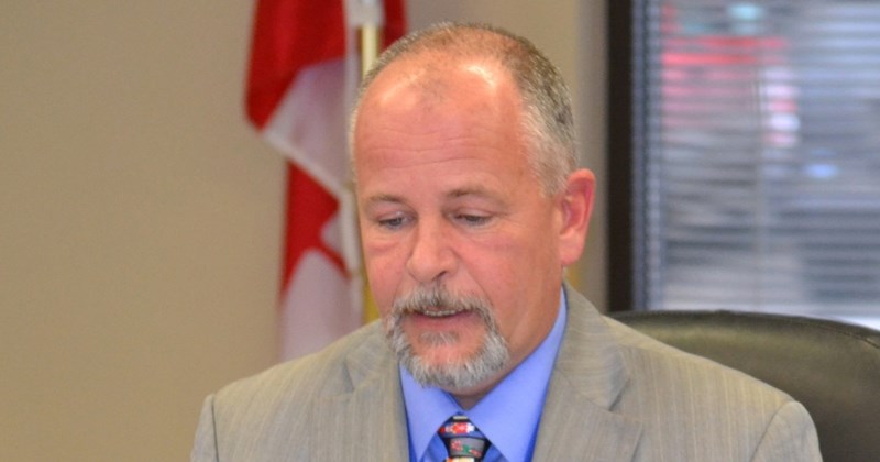 Shawn Russell takes part in a Chinook&#8217;s Edge board meeting.