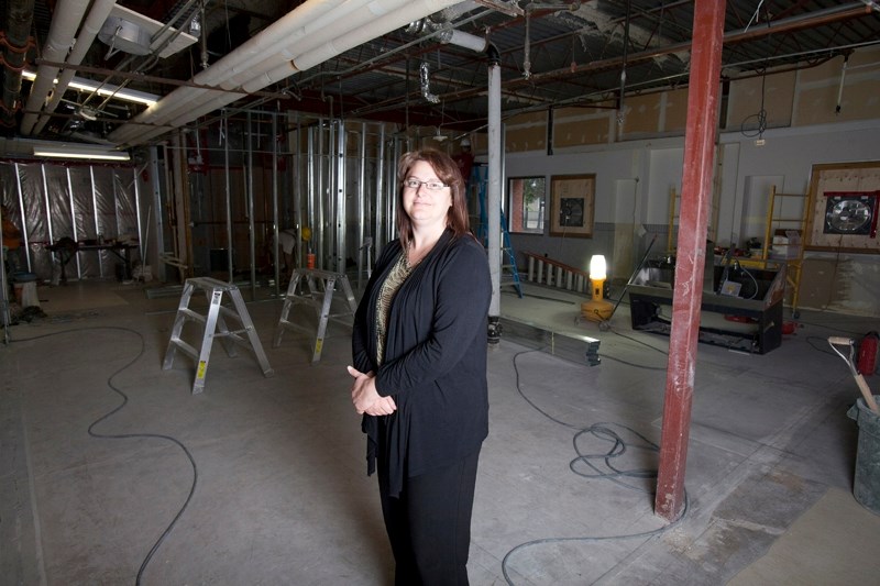 Tammy McCubbing, site manager for the Innisfail Health and Care Centre stands where a new operating area and clinic will be for a new opthamology program come July.