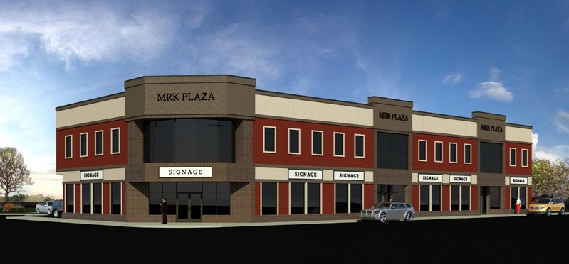 The soon to be completed two-storey commercial mall project at the empty three-lot site at the southwest corner of Main Street and 49th Avenue will have space available for