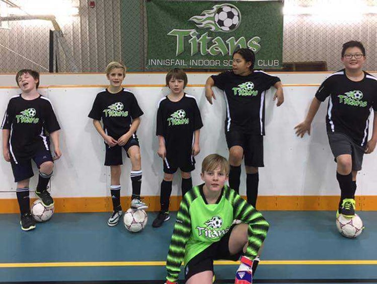 The Innisfail Titans indoor soccer club finished its season (March 10 ) in first place.