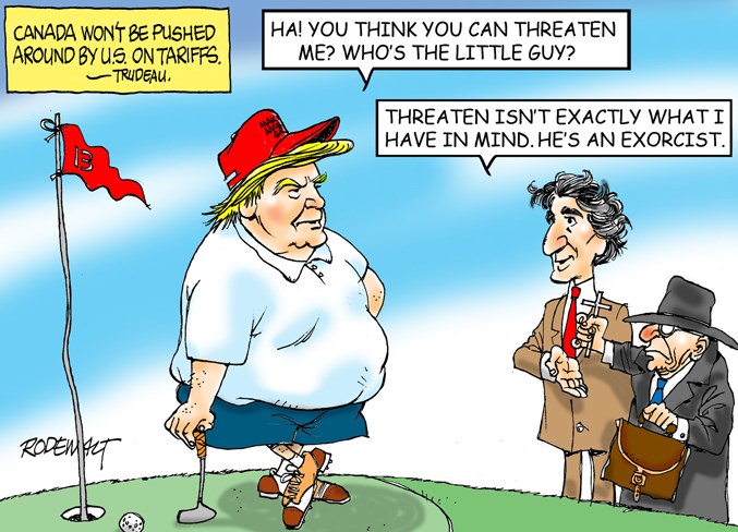 Justin Trudeau uses exorcist in NAFTA negotiations with Donald Trump - Justin Trudeau uses exorcist in NAFTA negotiations with Donald Trump -