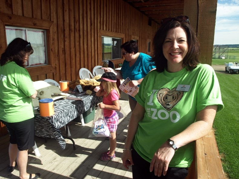 Judy Lang, the marketing manager at the Calgary Zoo, was on hand Saturday at Innisfail&#8217;s Discovery Wildlife Park with several of her colleagues as the Innisfail zoo