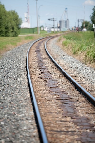 The train tracks near the 42 St. rail crossing. Innisfail RCMP is still probing the track death of an Innisfail-area man on July 13.