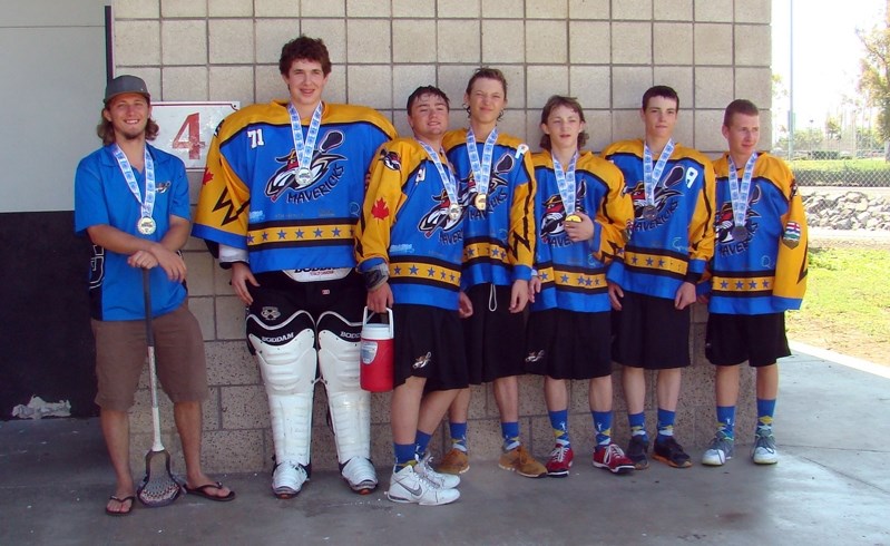 The Mavericks team included Trey Christensen, Innisfail (assistant coach); Matt Grabill; Innisfail (goalie); Ben Andrist, Bowden; Kaden Christensen, Innisfail; Teren