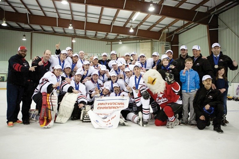 The Innisfail Eagles made the town proud when they won the provincial championships inb the AA league last year on home ice. This year they are going for the Allan Cup as a