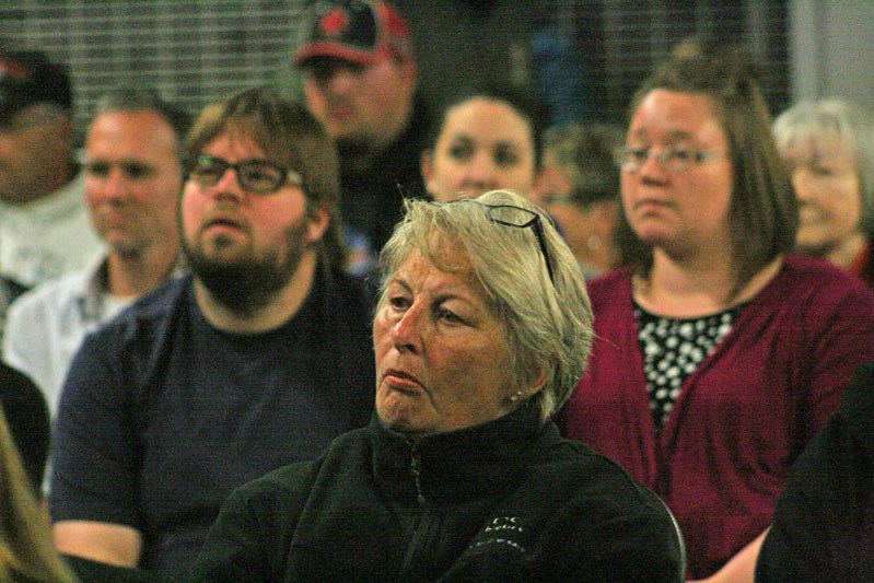 Roughly 100 people gathered in the Penhold Memorial Arena to watch the all candidate&#8217;s electoral forum on Oct. 10.