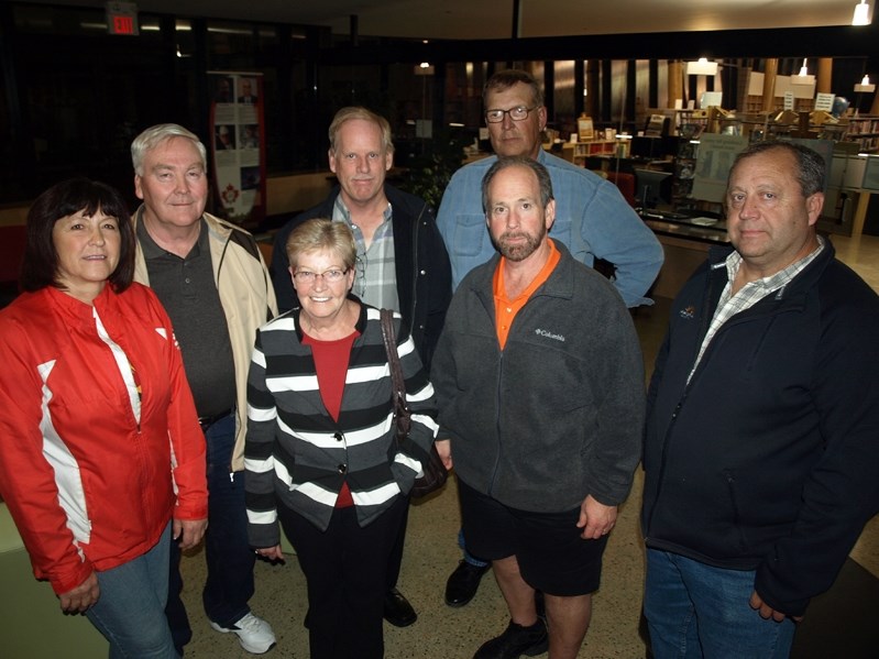 Innisfail&#8217;s new town council includes, bottom row &#8211; left to right, Patt Churchill, Heather Taylor, Mark Kemball and Mayor Brian Spiller. Top row, left to right: