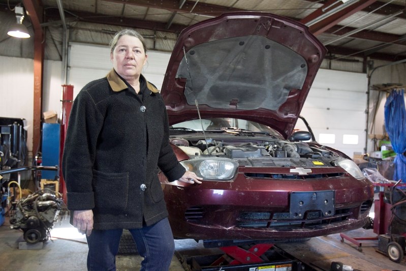 Sharon Housman, owner of Home Town Auto Service, was one of a dozen Innisfail auto shop owners who were swept by an Alberta Environment inspection on Oct. 8 that will now