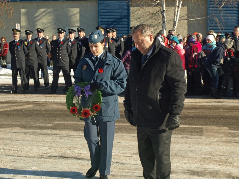 Innisfail Mayor Brian Spiller is set to lay a wreath at the cenotaph on Remembrance Day.