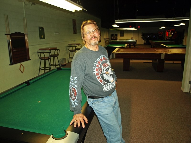 Lance Riley, co-owner of Innisfail Family Billiards, is planning an 8-Ball Pool Tournament for Charity to begin Nov. 15.