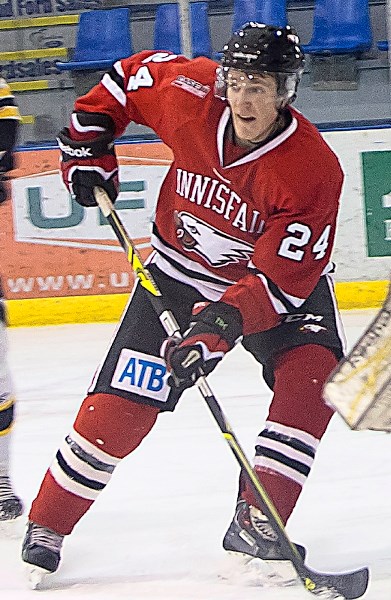 Michael Kneeland was loaned from the Okotoks Drillers. He was named this year as the Chinook Hockey League&#8217;s most valuable player.