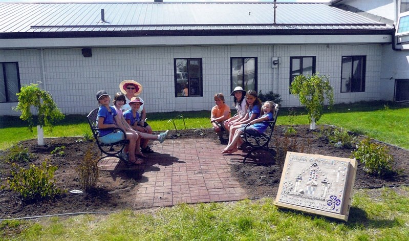 The meditative garden was designed and put together by members of 2nd Innisfail Girl Guides.