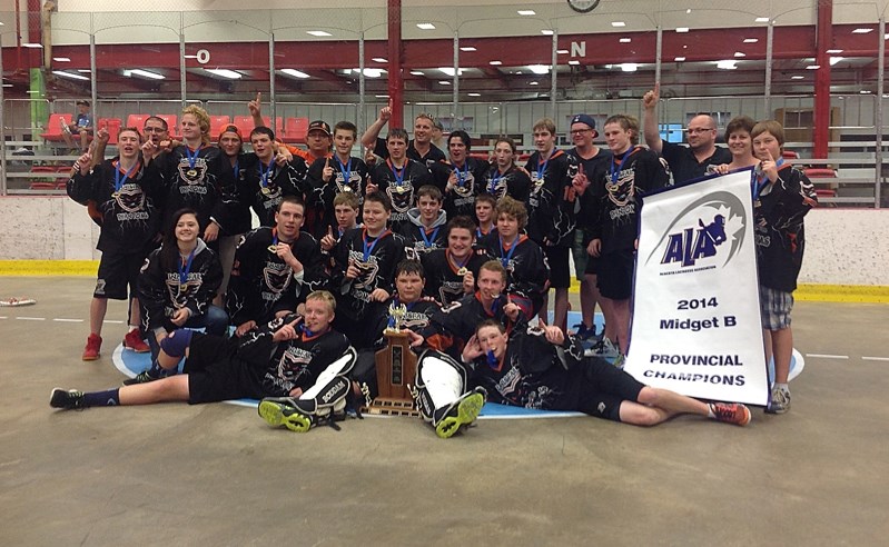 The Innisfail Midget B Phantoms took the 2014 Provincial title winning 7-6 over the Vermilion Roar.