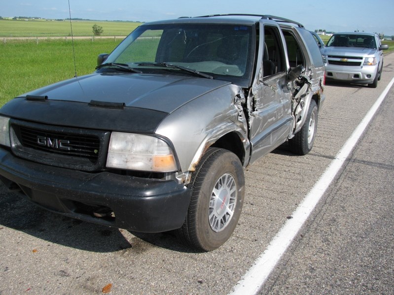 On Aug. 1 at approximately 8:30 a.m. Innisfail Integrated Traffic Unit was dispatched to a damaged SUV on the west shoulder of the QEII Highway, just north of the Olds