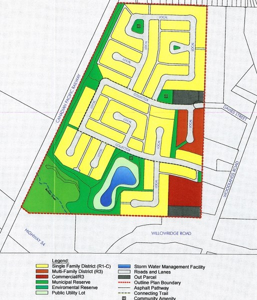 Innisfail&#8217;s newest division as envisioned by Innisfail planning staff.