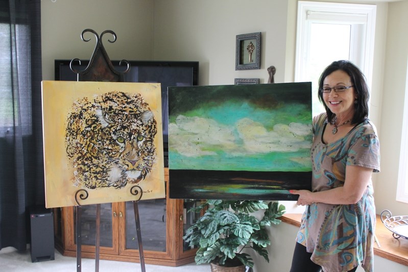 Local artist Dustine Kinsella is inspired by the nature.