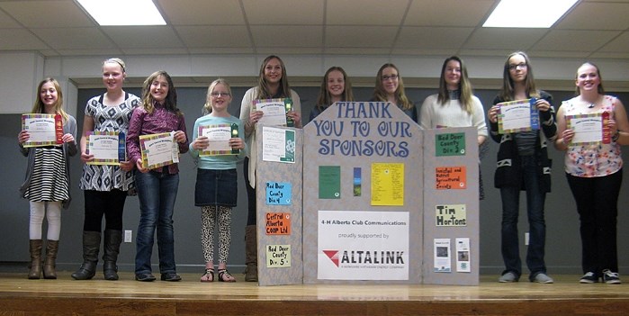 West Central Wranglers members competed at a public speaking competition on Feb. 4 at the Knee Hill Valley hall.