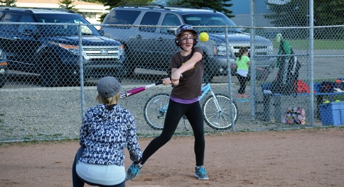 The Innisfail softball season has begun and local teams have been busy with practices, like the one seen here on April 28.