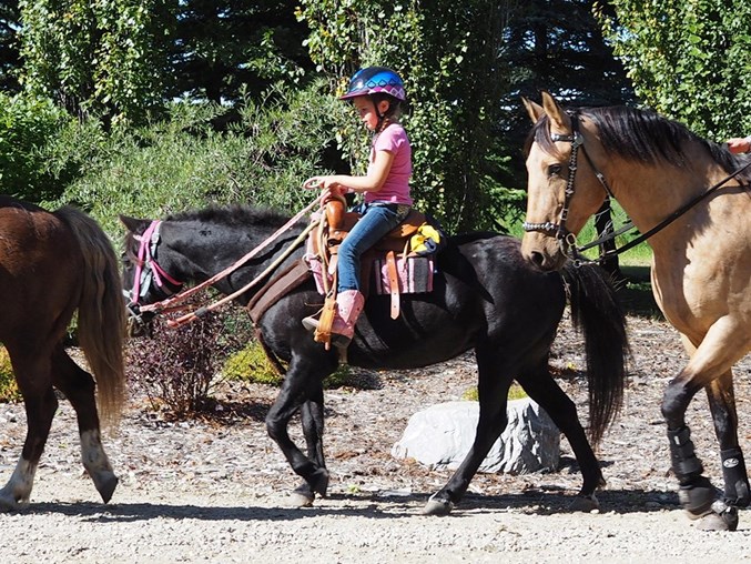 L Trail ride little girl