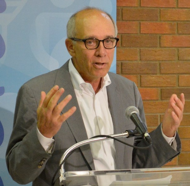 Health Minister Stephen Mandel joined Premier Jim Prentice at the Olds Hospital and Care Centre on Sept. 23 to announce that the provincial government will be conducting a