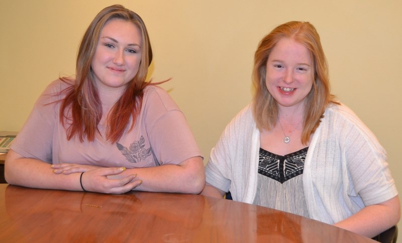 Olds High School Interact Club members Hayley Dreger and Skylar Sawatzky are looking forward to the gown gala and show which takes place Oct. 27 at the TransCanada Theatre.