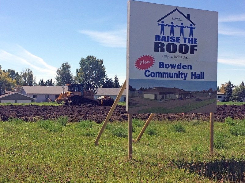 The site of the future Bowden Community Hall being levelled during groundbreaking last year.