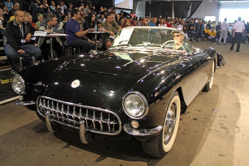 This 1956 Chevrolet Corvette Roadster fetched the highest bid at $66,000 during the J.C. (Jack) Anderson Charity Auto Auction at the Cow Palace on June 23.