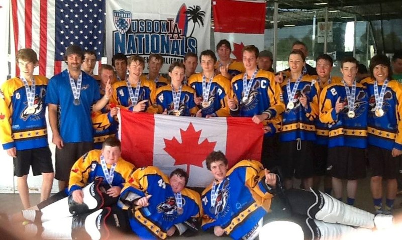 The Mountain View Mavericks, made up of midget-level lacrosse players from Olds and six other Central Alberta communities, went undefeated at the United States Box Lacrosse