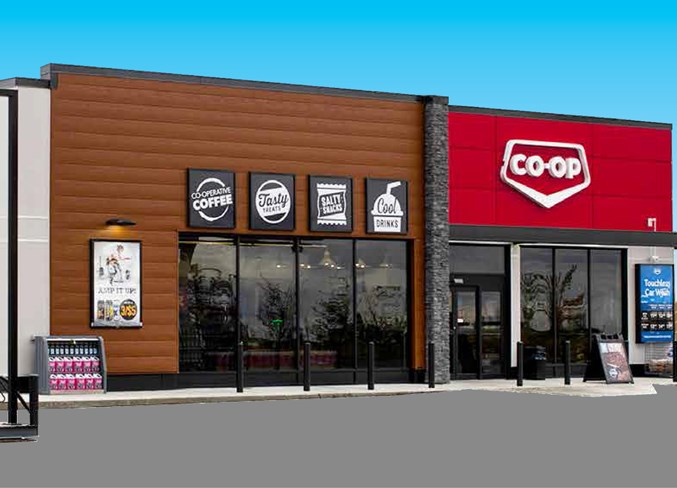 An artist rendering of what the QE II gas bar will look like when completed.