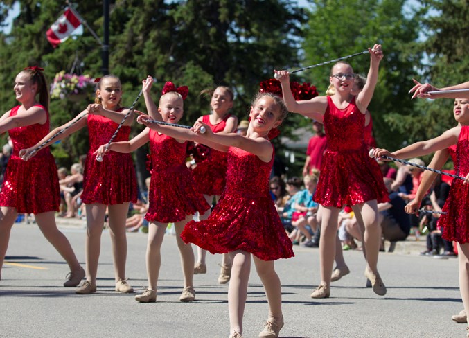 Members of the Inspire Dance Studio perform during the parade.