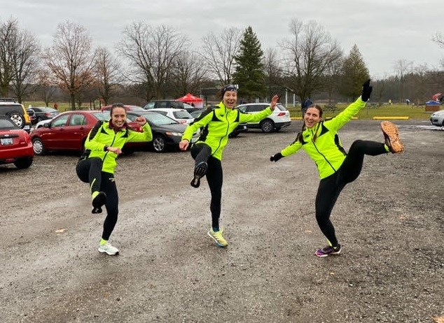 Jessica Shaw, Kelly Senk, and Caitlin Foisy of the Newmarket Huskies made up the Masters Women's Team that won first place at the Athletics Ontario cross-country championship this month.
Supplied photo/Jessica Shaw