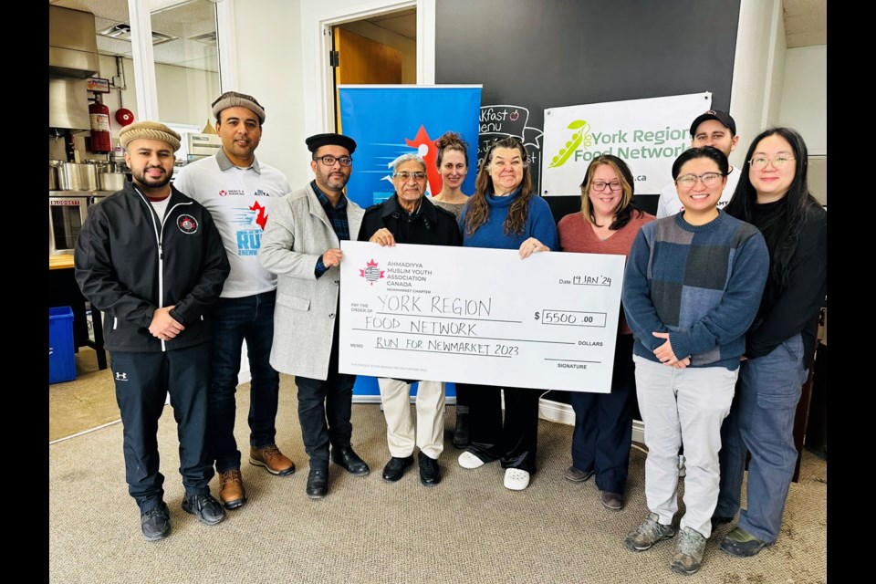 The Run for Newmarket raised $5,500 for the York Region Food Network.