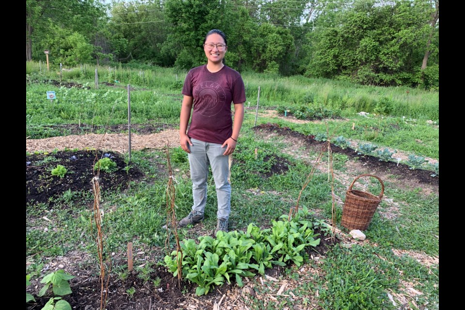 Jessica Tong, here in the Newmarket community garden, is the urban agriculture coordinator for York Region Food Network.  File photo/NewmarketToday