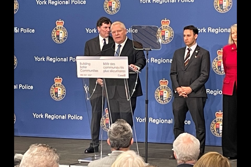 Premier Doug Ford was in Aurora to make the announcement.