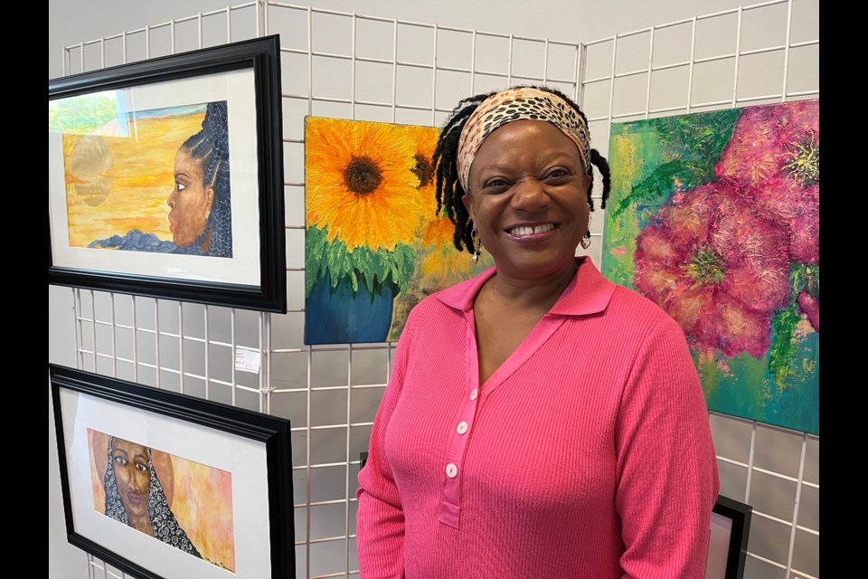 Newmarket artist Paulette Fleury, whose work is on display at Newmarket Community Centre for the annual Newmarket Group of Artists ArtWalk and Studio Tour, says her art reflects the things she is passionate about: identity, empowerment and presentation.