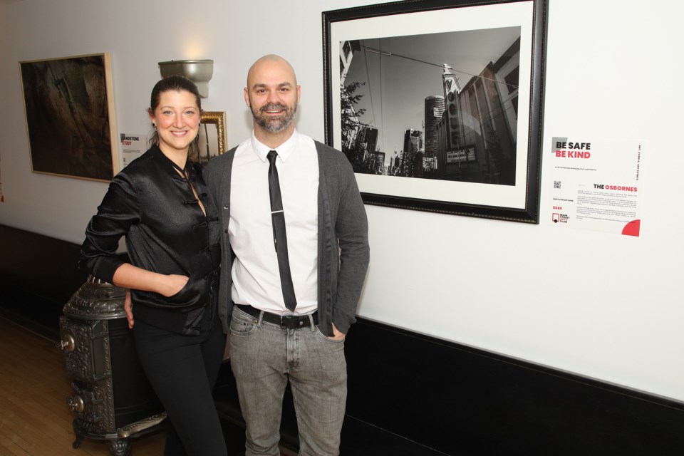 Newmarket residents Lora and Oliver Osborne, founders of Main Street Arts Club, hosted their first Newmarket pop-up at the Old Flame Brewing Co. Saturday, Feb.  5 featuring four artists.  Greg King for NewmarketToday