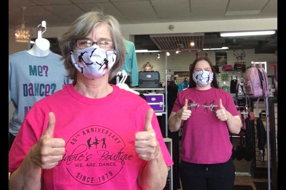 Amy Manning (right) and mom Gabie in their Newmarket store. 