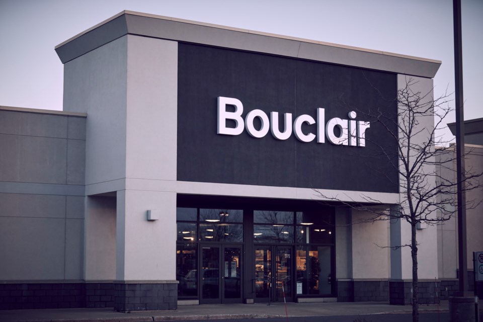 The design for the exterior of the Bouclair concept stores. 