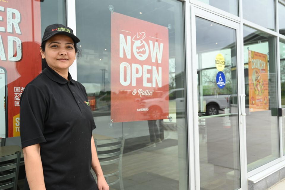 Newmarket BarBurrito owner Pooja Batel said she is excited for the future of the new plaza at Harry Walker Parkway. 