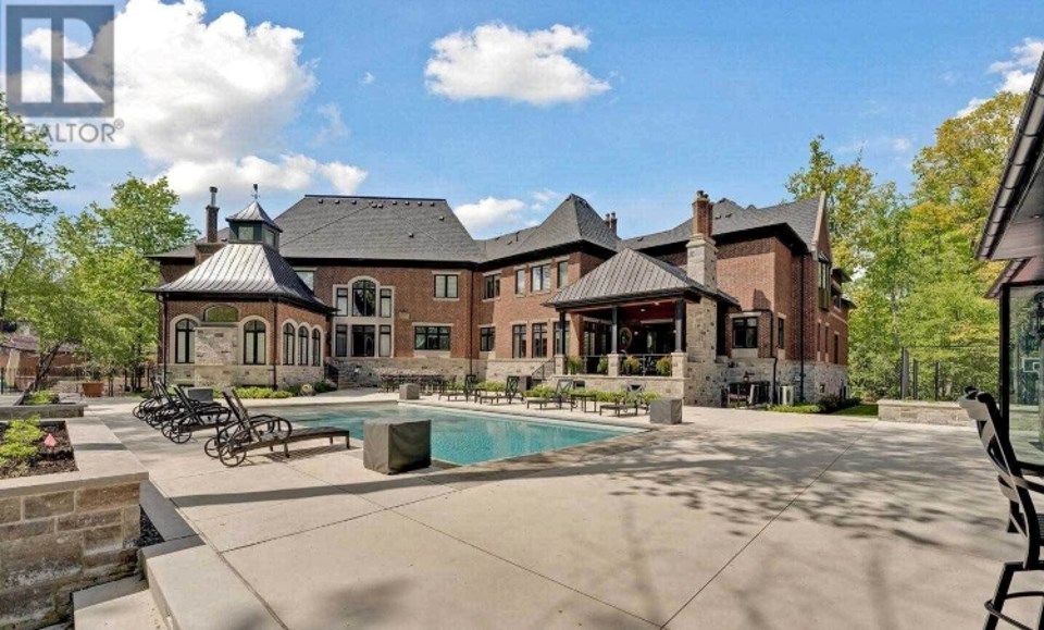 A $12.9-million mansion in Vaughan was ranked sixth most expensive in the report. 