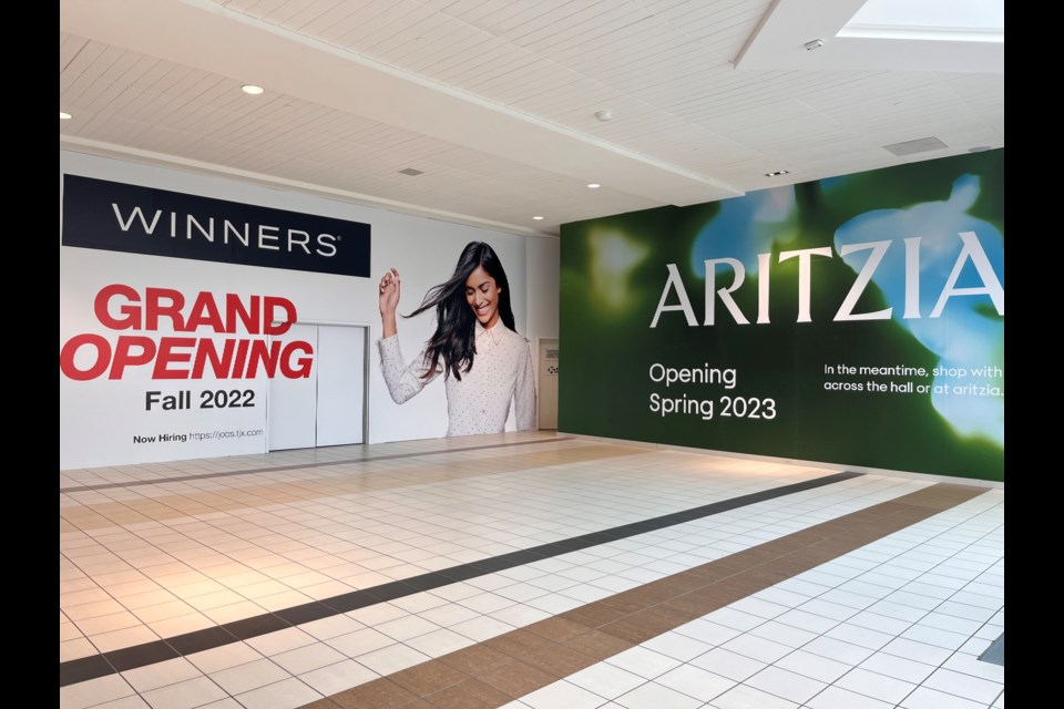 Winners and an expanded Aritzia are both two new offerings coming to Upper Canada Mall. The stores will be beside each other on the upper level. 