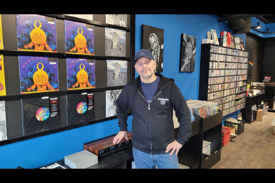 Rob Davison, owner of 33 1/3 Record Store. 